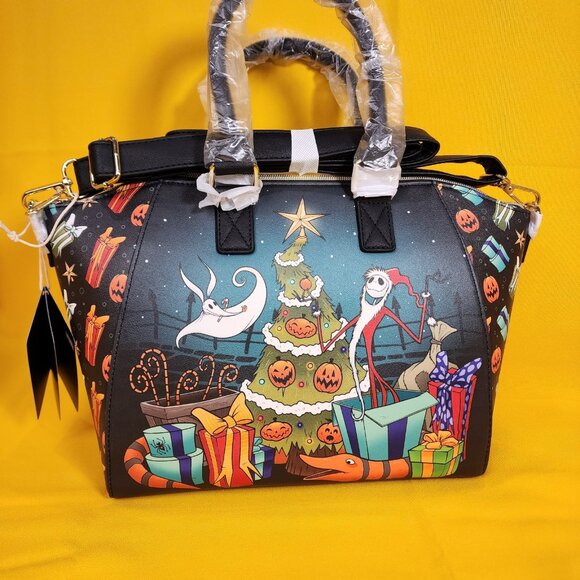 Loungefly The Nightmare Before Christmas Sandy Claws Zero Satchel Handbag NEW - Picture 3 of 13